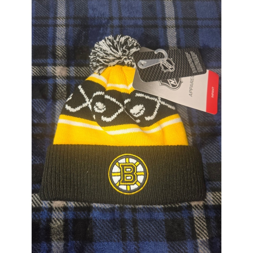 NHL Boston Bruins Infant Black Gold Knit Beanie